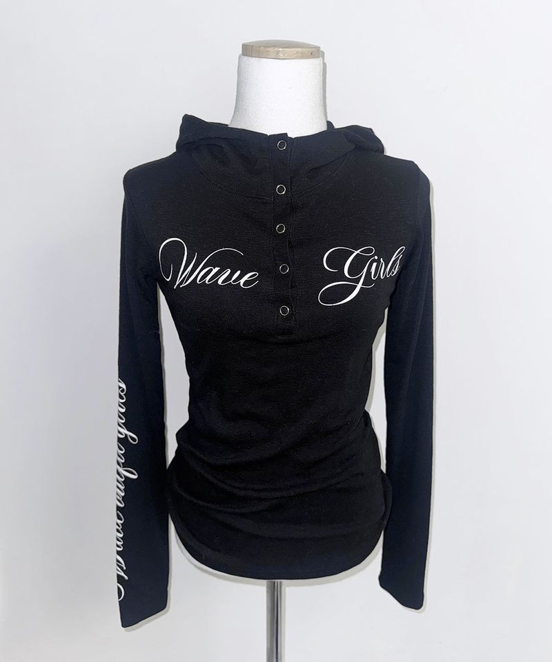 snap lettering hoodie (3colors)