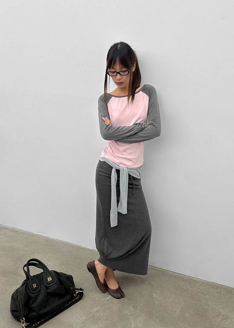 [MADE] Grande Soft Raglan Long Sleeve Tee
