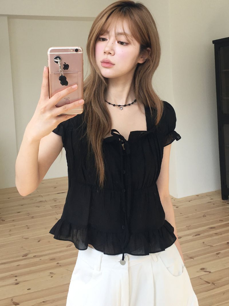 Blooming blouse (short sleeves ver.)