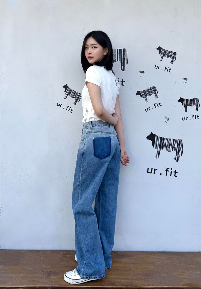GRADIENT WASHING DENIM PANTS code 25003