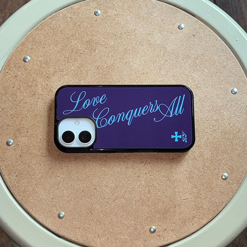 Love All glass case (purple)