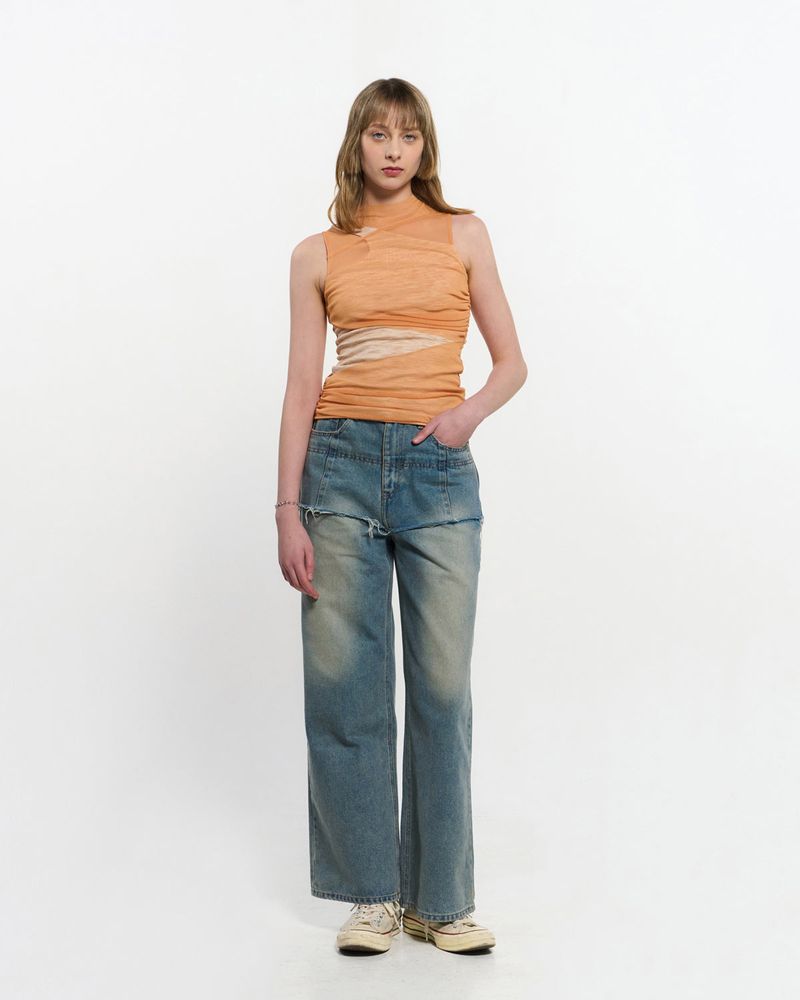 Layered Sleeveless _ ORANGE