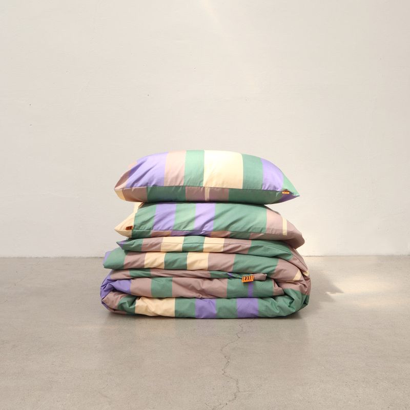 Iris green pillow case