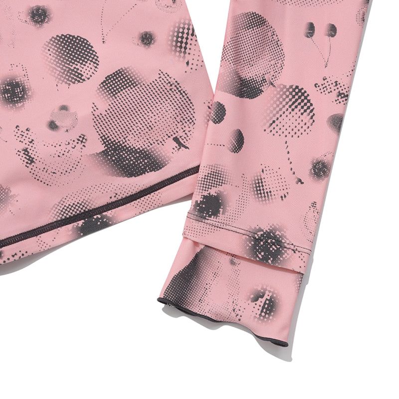 LAYERED LONG SLEEVE RASHGUARD [PINK]