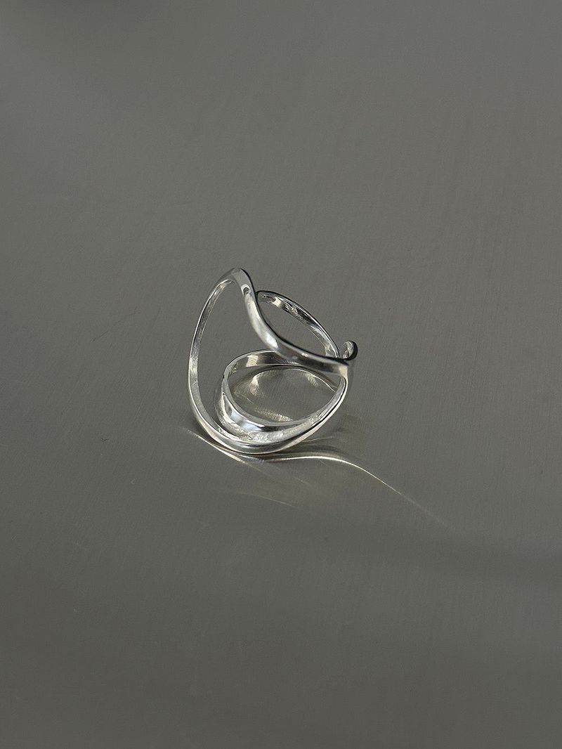 [925silver] Out frame ring
