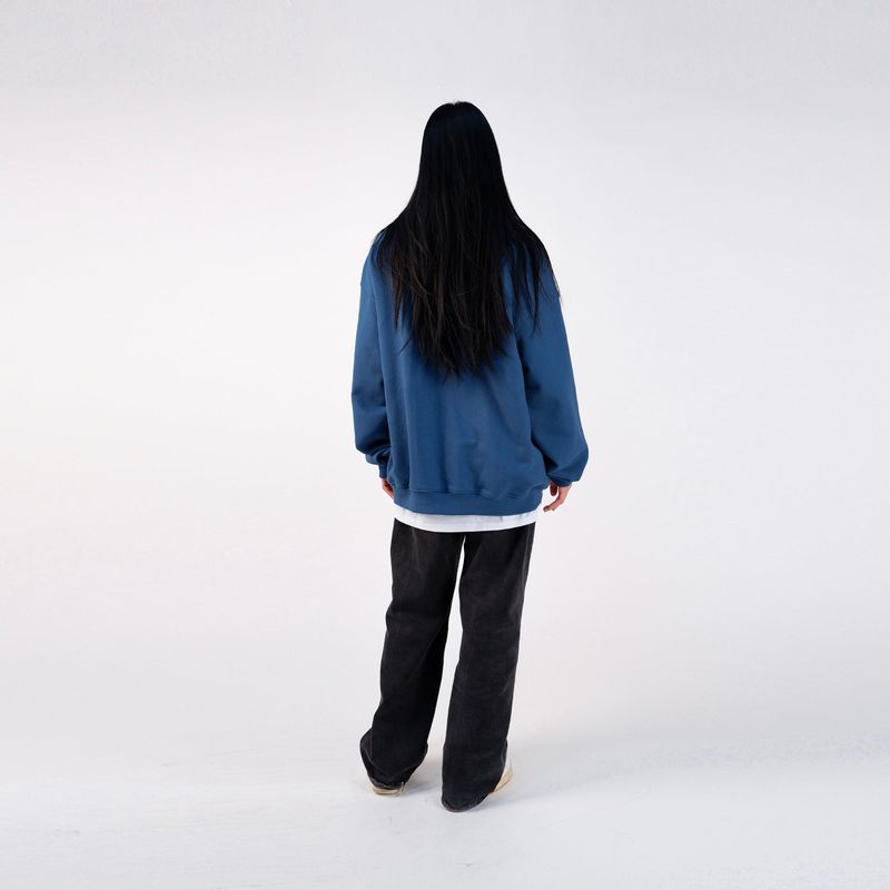 GOOFOFF LOGO SWEAT SHIRT - ( Deep blue )
