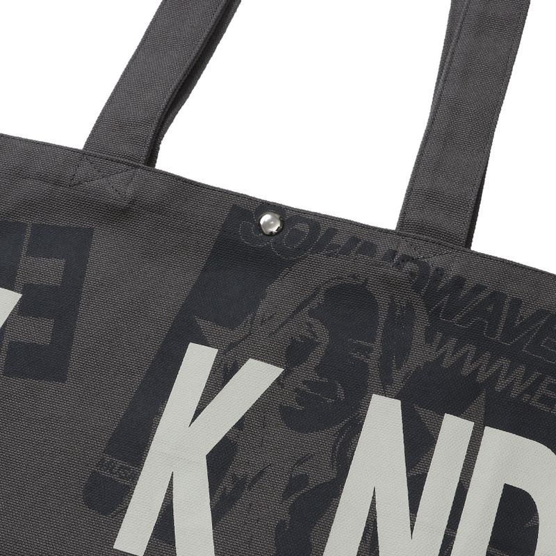 Weekend warrior typography printing tote-bag (Charcoal)
