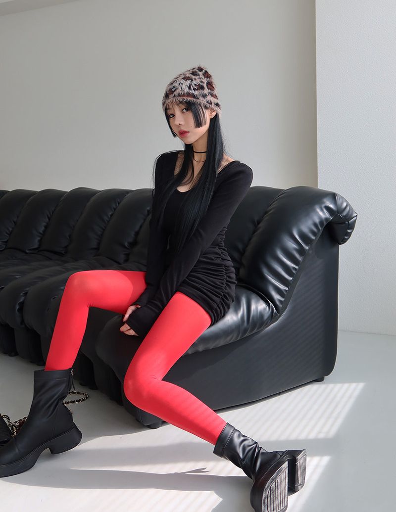 Delight-J(ディライトジェイ)の「Pleasantly Thick Napping Shirring Mini Dress(Dresses)」