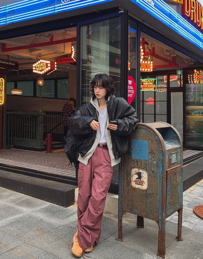 Utility Washing Wide Cargo Pants