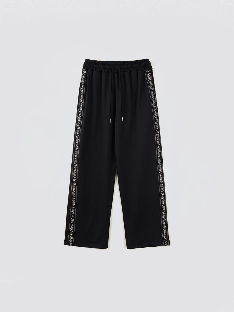 Embroidered Track Pants_Navy