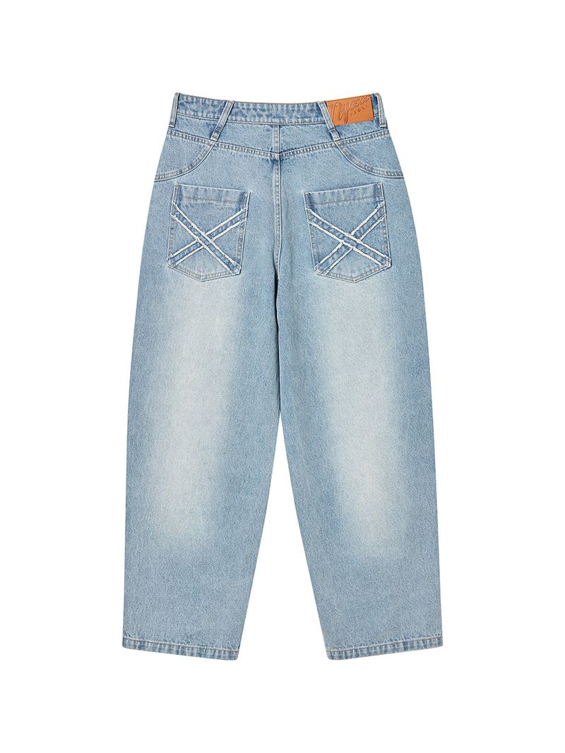GRAFFITY DENIM PANTS (LIGHT BLUE)