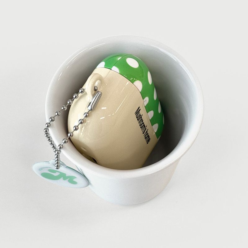 oab mushroom airpods case (green)