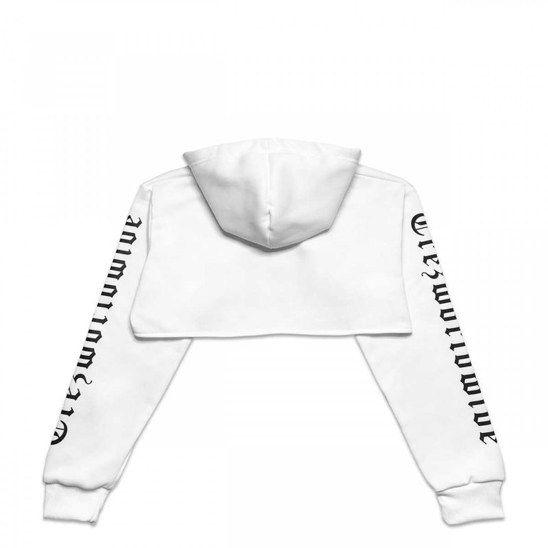BE TREZ HIGH CROPPED HOODIE