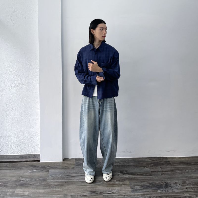 Micro Check Pocket Shirt