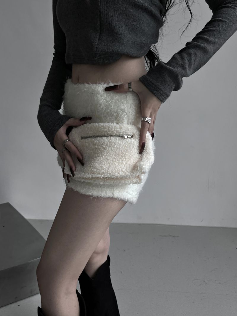 boucle strap mini belt bag (2color)