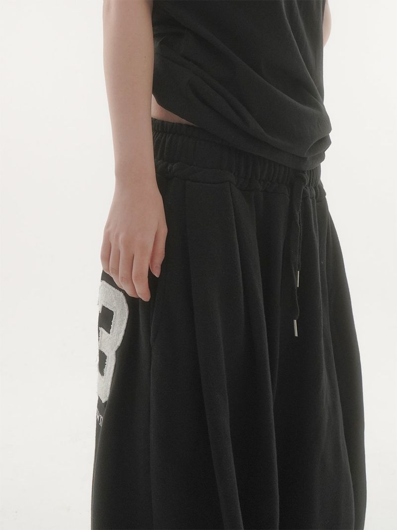 Bold 23embroidery sweat pants -3C