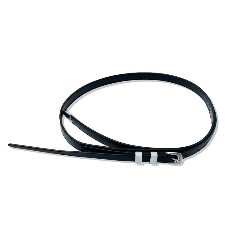 layered strap thin western belt