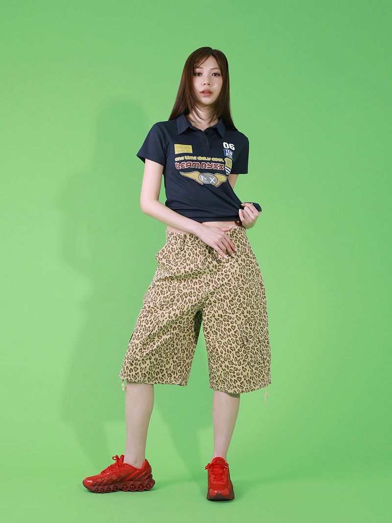 NYXX（エヌワイエックスエックス）の「PATTERN CARGO HALF PANTS (LEOPARD)（Pants）」