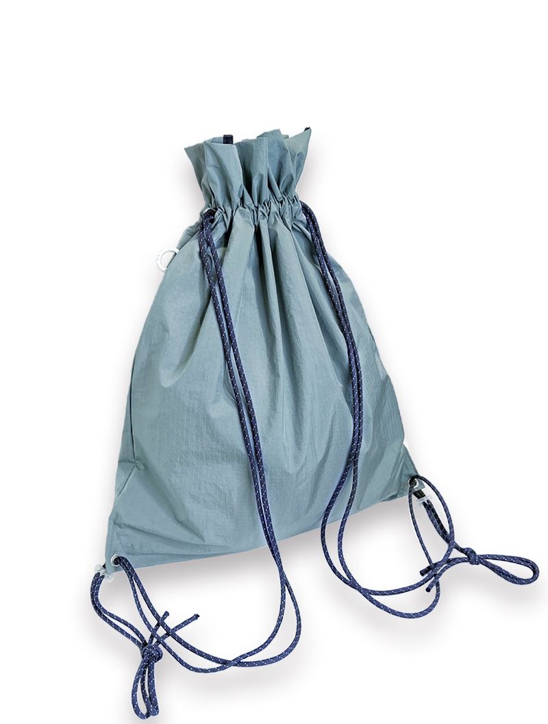 Reverse Logo Gym Sack / Dusty Blue