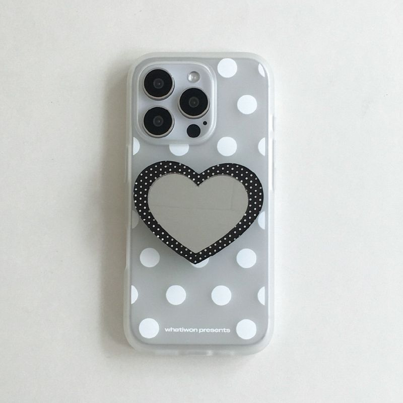 WHITE DOTS CASE ✿