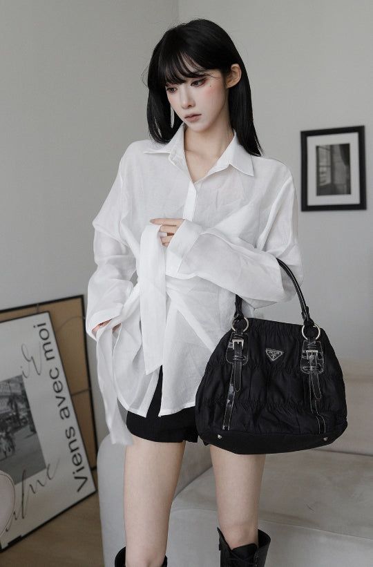 EEUN（イウン）の「Soft Heather Loose Shirt（Tops）」