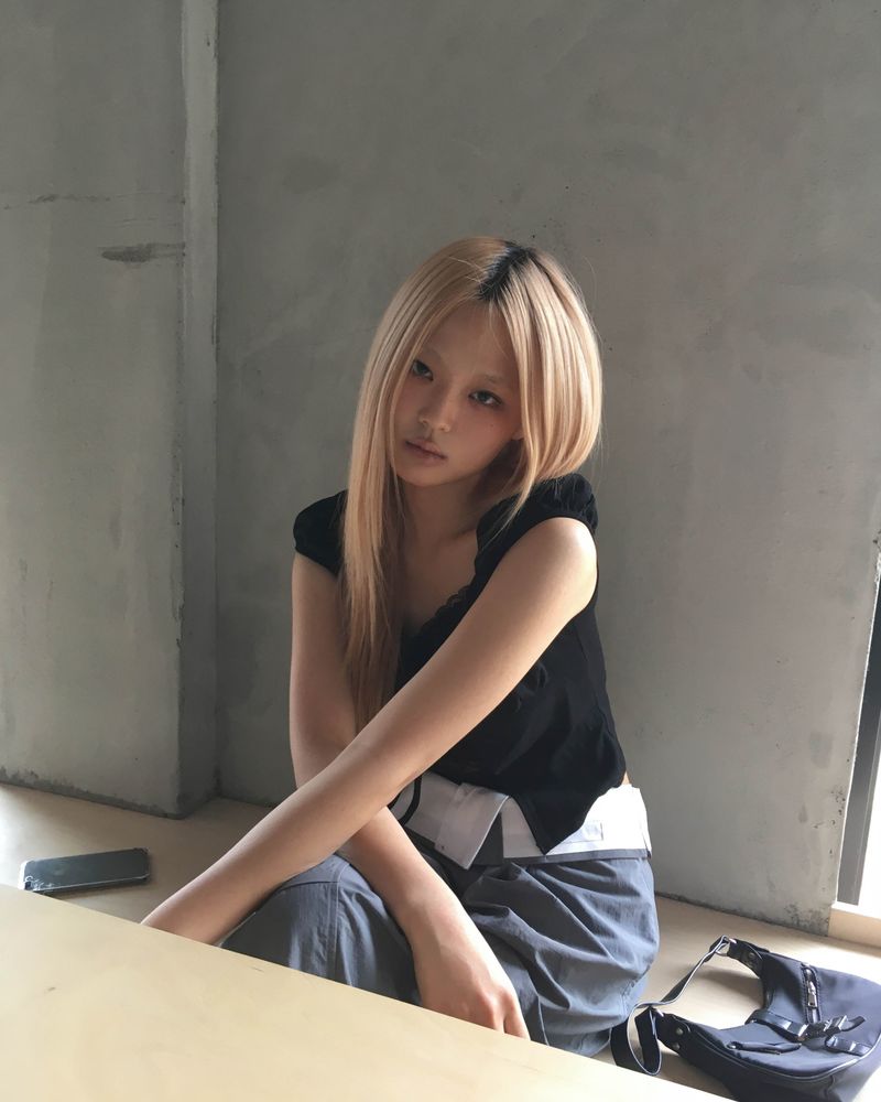 Nylon belted cargo pants