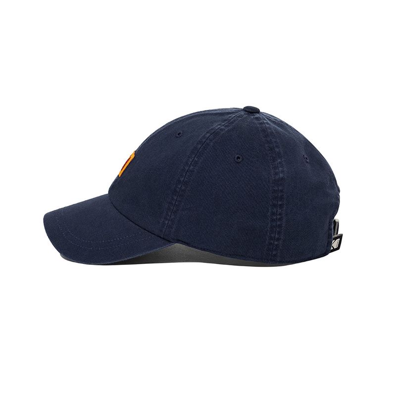Relaxed Fit Square Logo Ball Cap【NAVY】