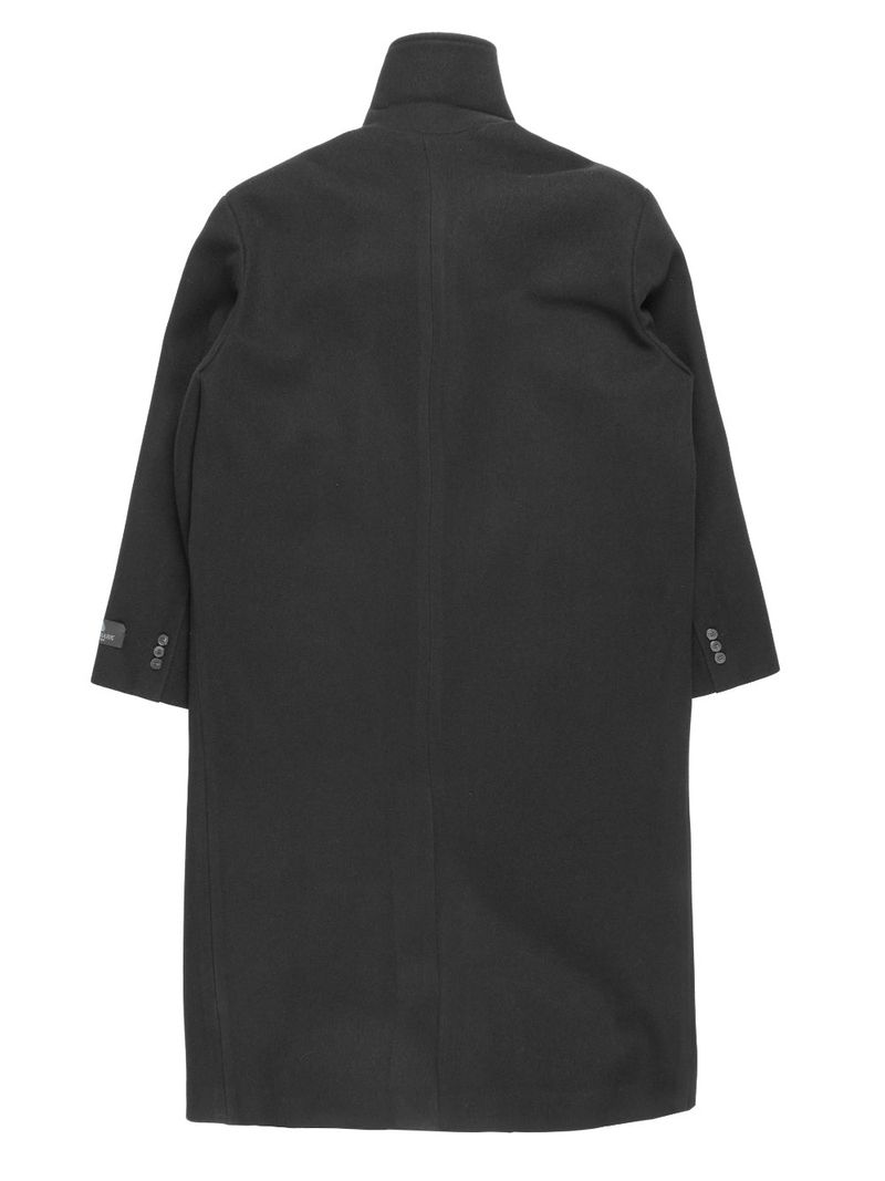 WOOL HIGHNECK LONG COAT