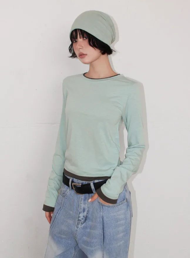SEAM WASHED WIDE DENIM