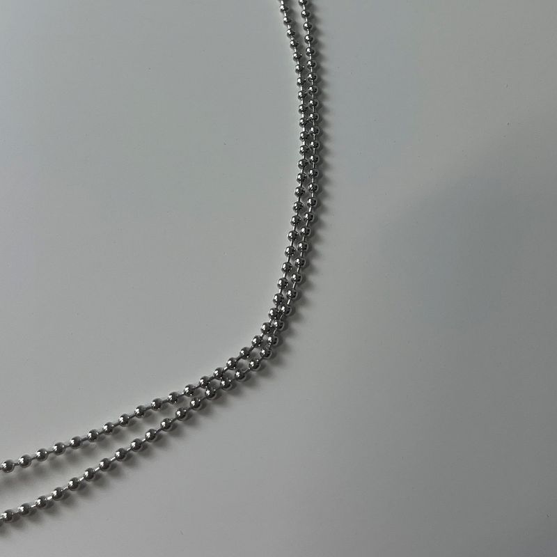 silver ring choker necklace (925silver)