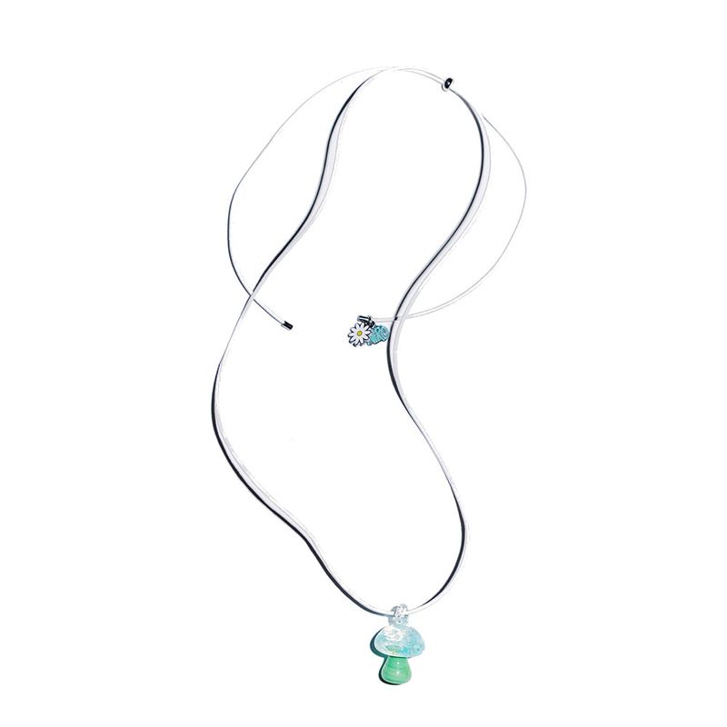 NiRO.SERENDIPITY（ニロ）の「iLOVE MUSHROOM NECKLACE( VEGAN LEATHER STRAP) #106（Accessories）」