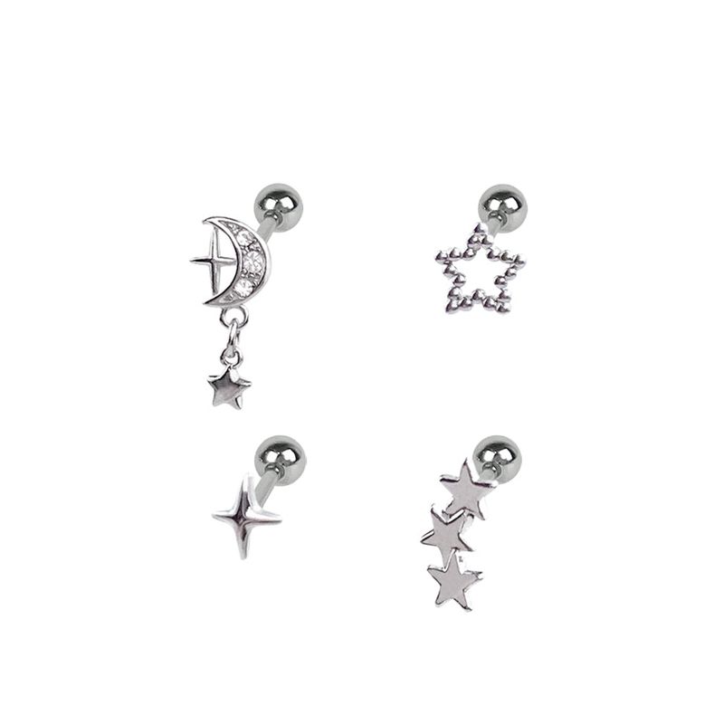 [SET] Cubic Star Milky Way Piercing