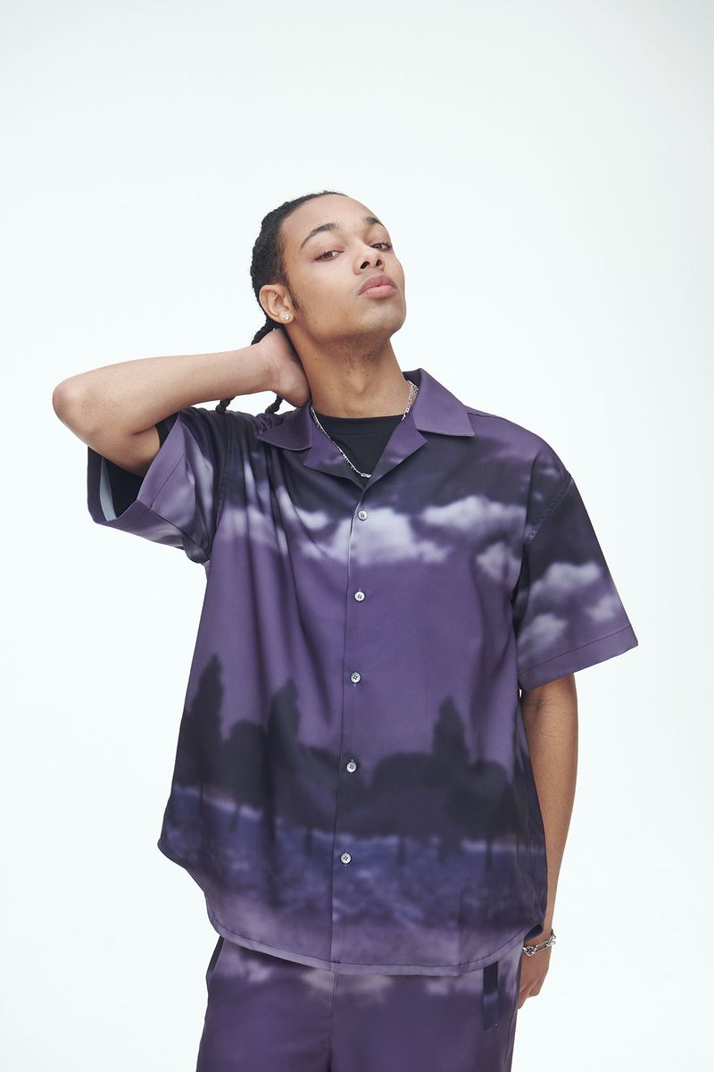 Purple Wind Flow Shirts