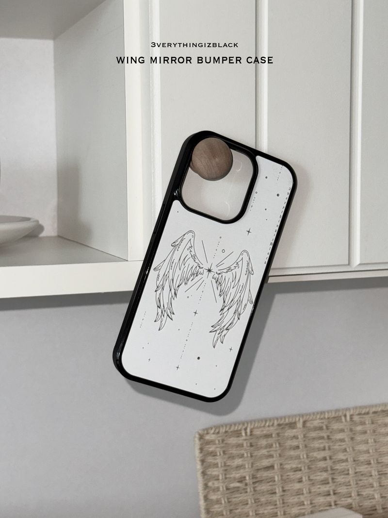 3verythingizblack（エブリティンイズブラック）の「wing mirror bumper case [white]（Smartphone Accessories）」