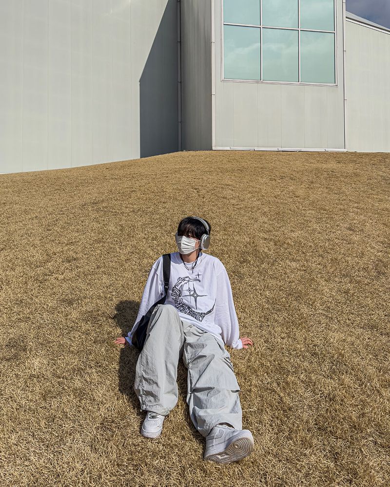 Bake Wide Cargo Pocket Nylon Pants