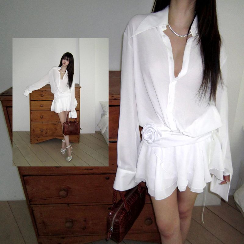 TTSTUDIO（ティーティースタジオ）の「Shirt frill dress（Dresses）」