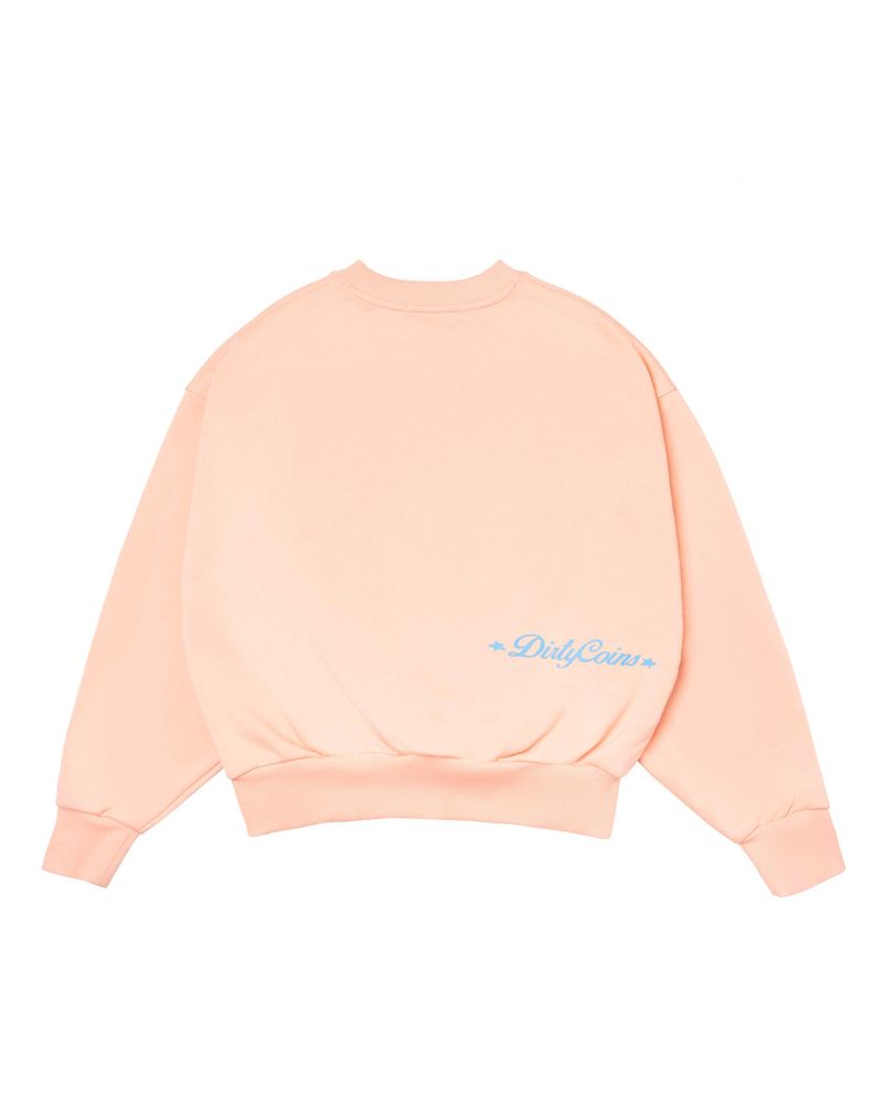 DC x The Rolling Stones Big Logo Printed Sweatshirt Orange