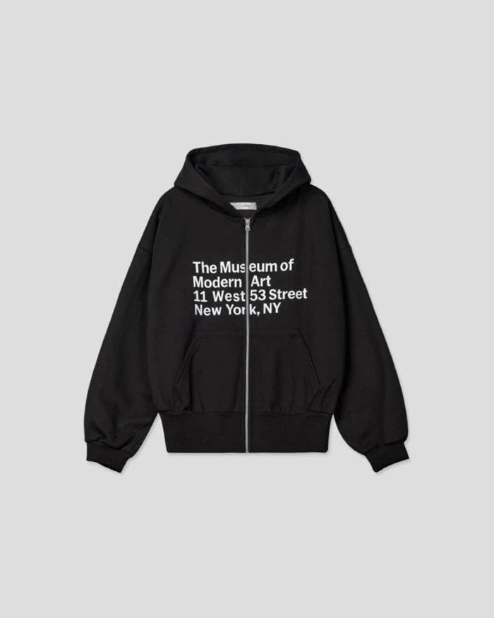 (UNISEX) Museum Bonded Hood Zip-Up