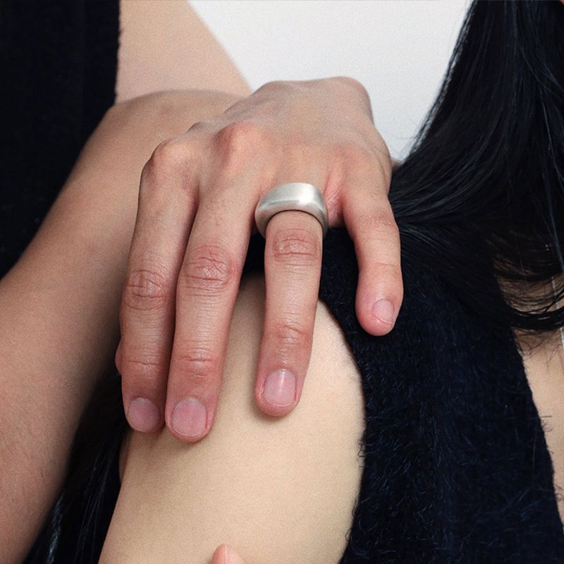 studio HAE(スタジオヘ)の「【MADE】 Men’s slope ring matt(Accessories)」