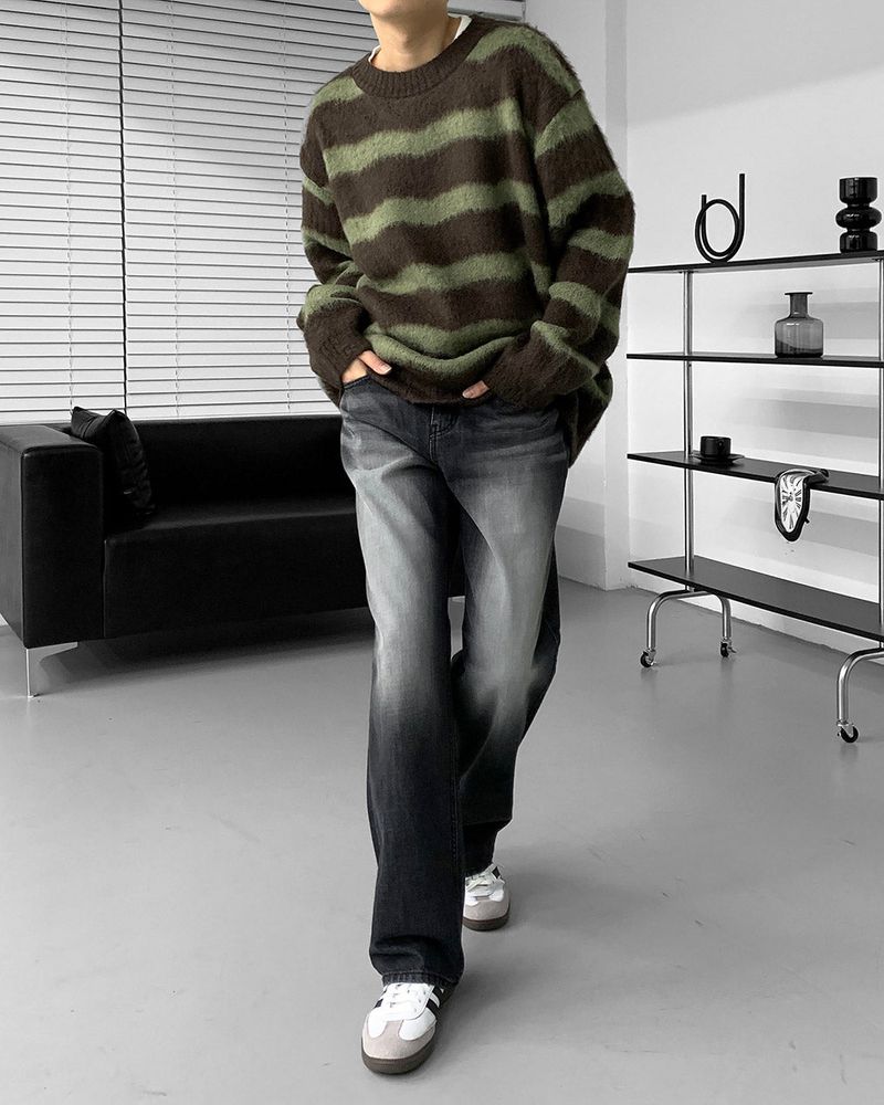 TR2436 Slab Milk Black Jeans