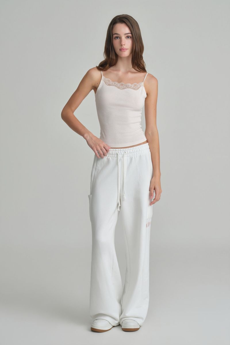 Swan lace sleeveless, Baby Pink