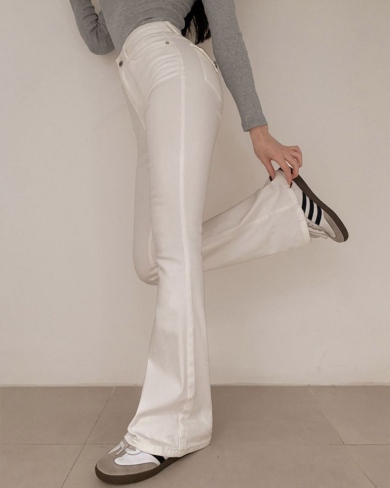 Bootcut denim pants