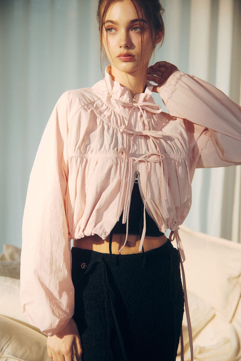 PAIN OR PLEASURE（ペインオアプレジャー）の「LUCY 2WAY WINDBREAKER pink（Jackets/Outerwear）」