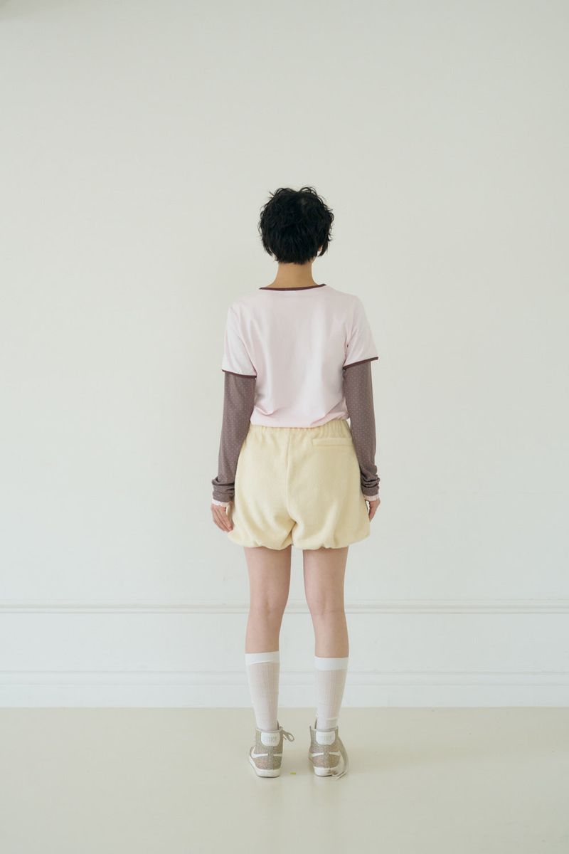 VANILLA TERRY PUMPKIN PANTS (CREAM)