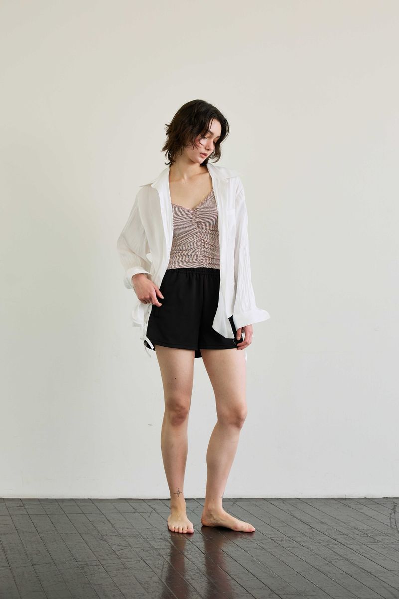 LUMINOUS OVERSIZED SHIRT / WHITE
