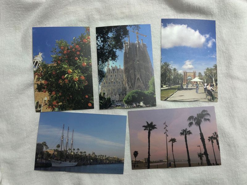 barcelona postcard set (5P)
