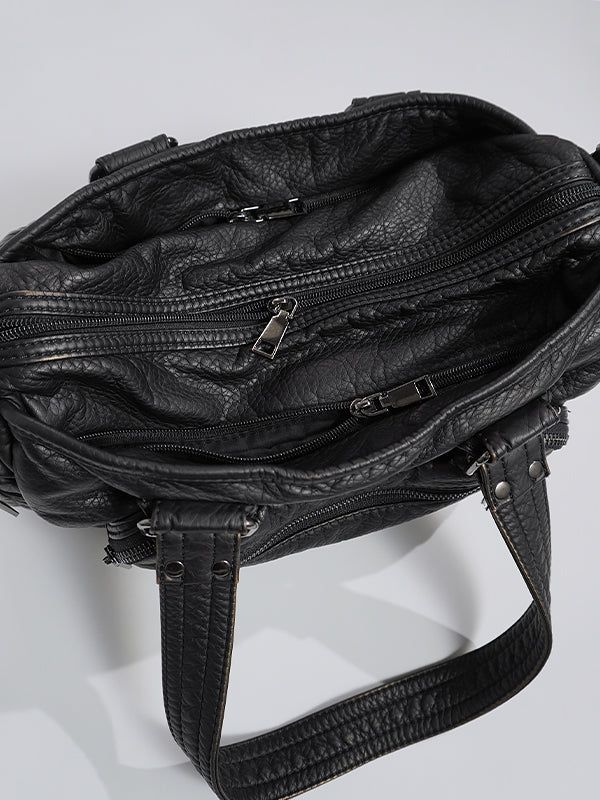 (UNISEX) Multi Pocket Vintage Cross Bag