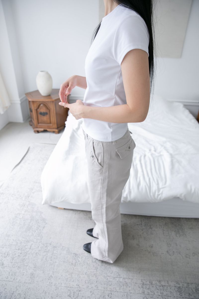 clean short sleeve half top(3colors)