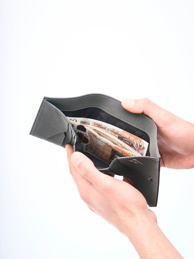 Corn Leather Graphic Trifold Wallet