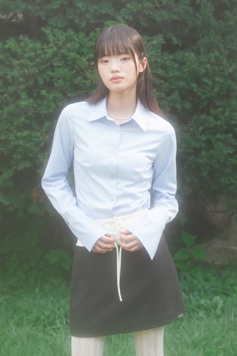 SATIN MIX MINI SKIRT (YELLOW)